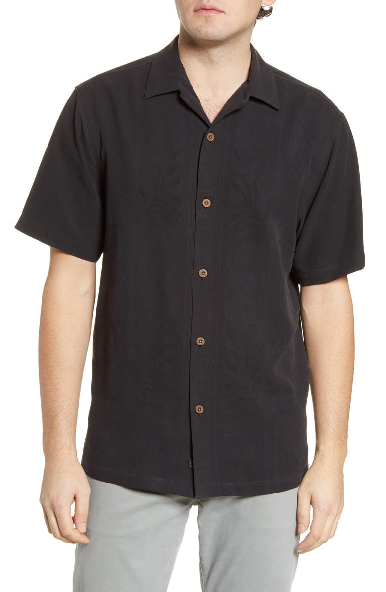 Tommy Bahama Tahitian Border Classic Fit Silk Shirt, Main, color,