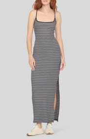 Project Social T Rita Striped Rib Maxi Dress