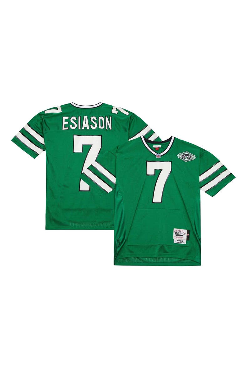 Mitchell & Ness Men's Mitchell & Ness Boomer Esiason Kelly Green New York Jets 1993 Authentic Retired Player Pocket Jersey, Alternate, color, Green