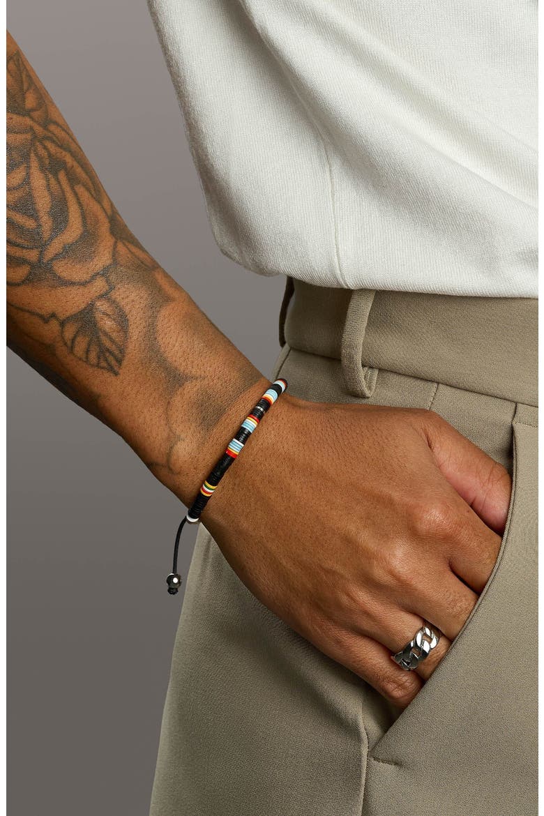 Chakra Disc Bracelet, Alternate, color, Black Multicolor