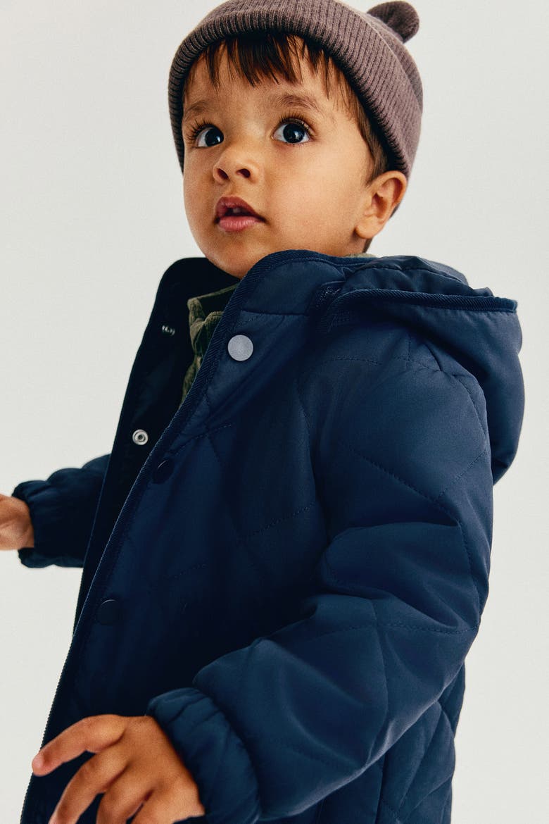 Quilted Jacket, Alternate, color, Navy blue