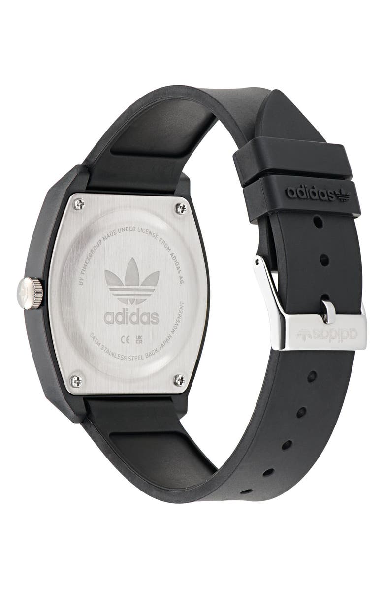 adidas Resin Strap Watch, Alternate, color, Black