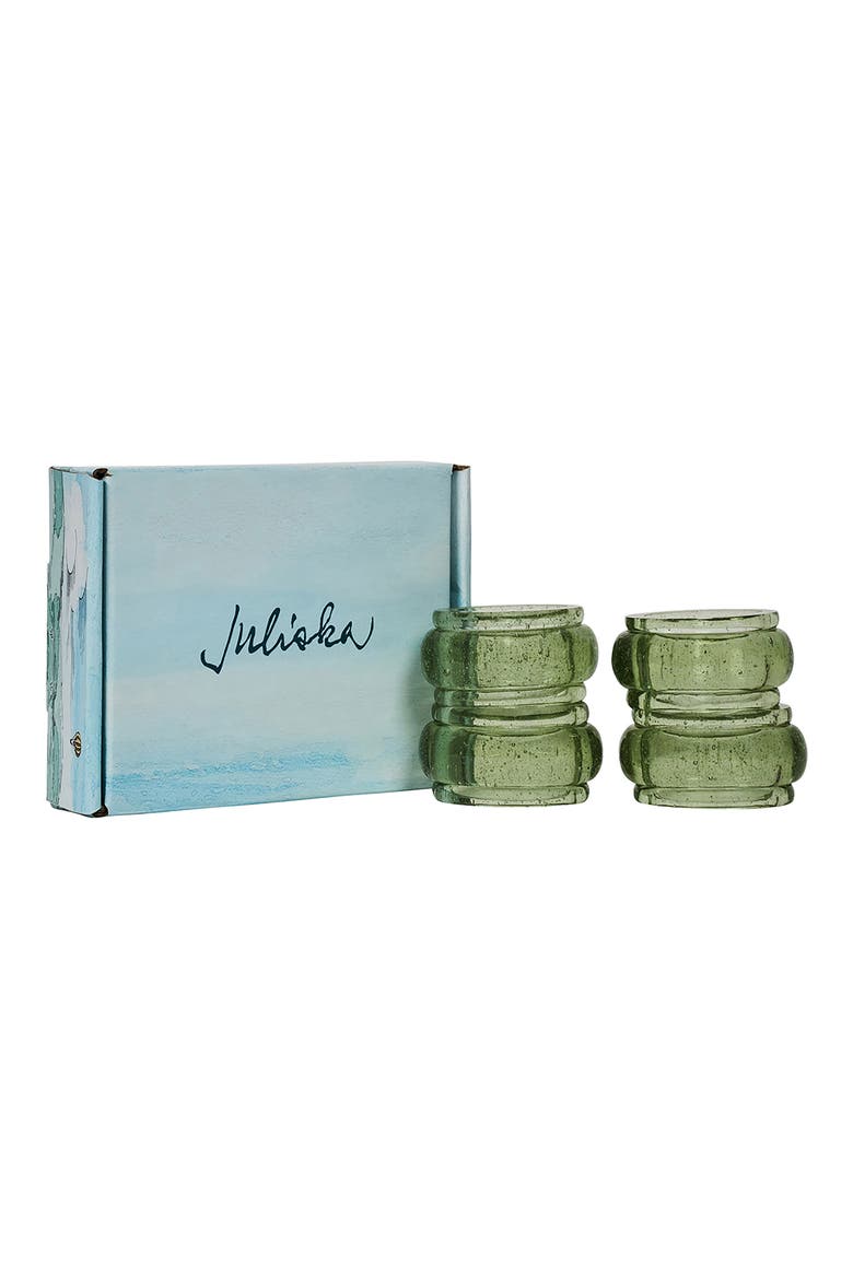 Provence Set of 4 Napkin Rings, Alternate, color, BASIL