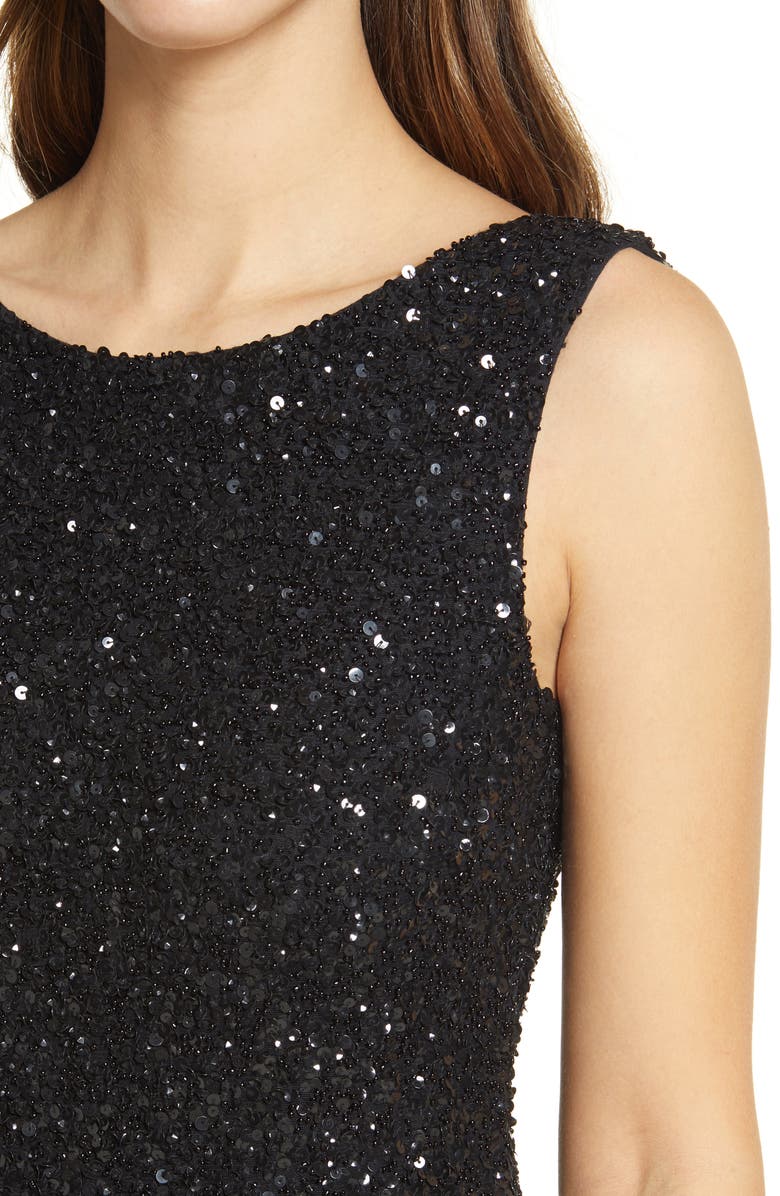 Pisarro Nights Sequin Mesh A-Line Gown, Alternate, color,