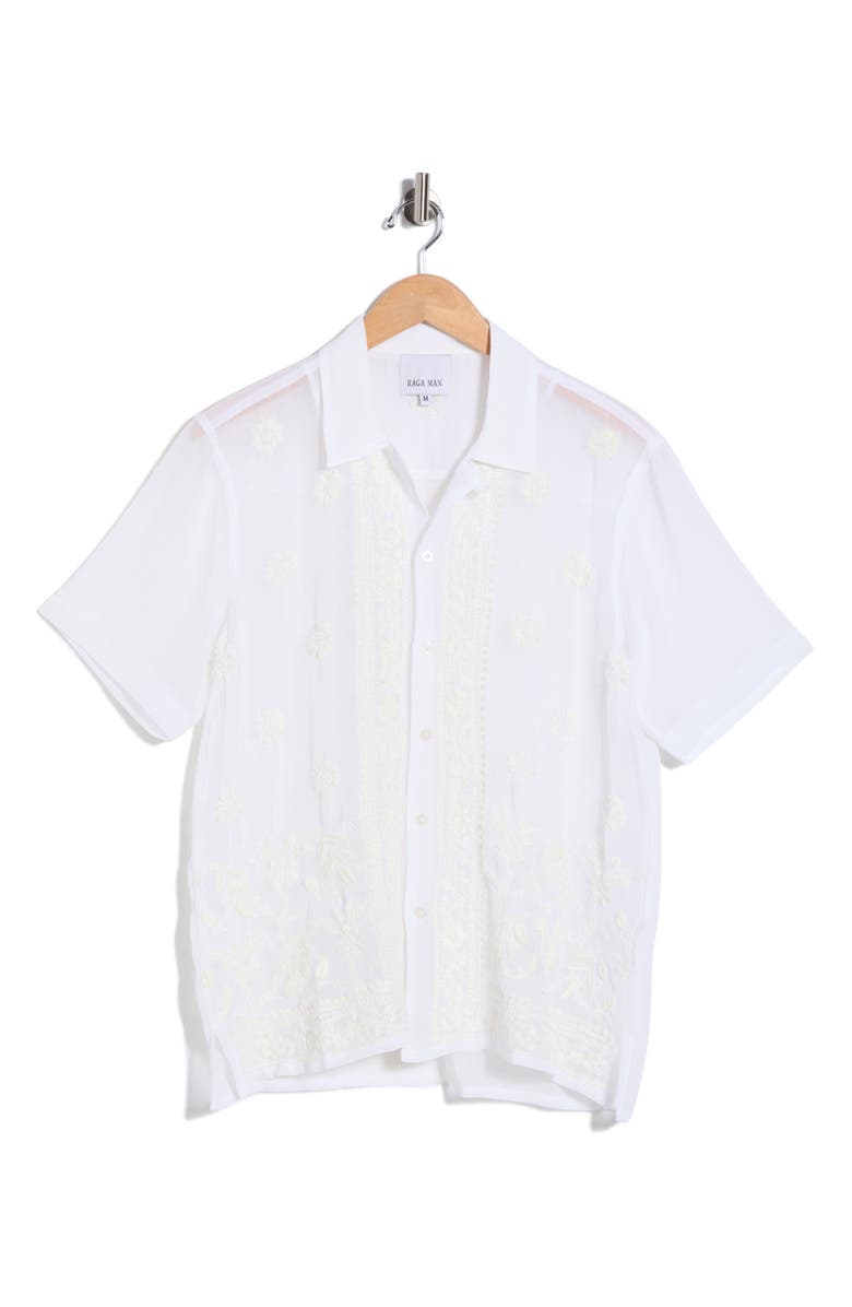 Raga Man Pranit Short Sleeve Button-Up Shirt, Alternate, color, 