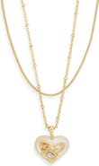 Kendra Scott Penny Heart Multi Strand Necklace