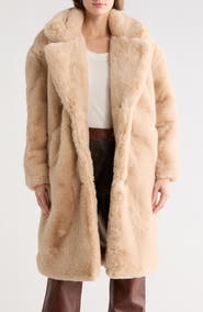 BLANKNYC Faux Fur Long Coat
