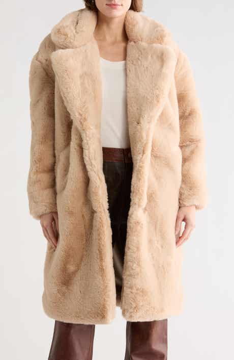 BLANKNYC Faux Fur Long Coat