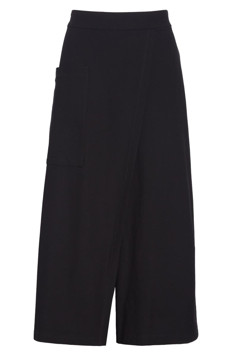Eileen Fisher Faux Wrap Wide-Leg Crop Pants, Alternate, color,