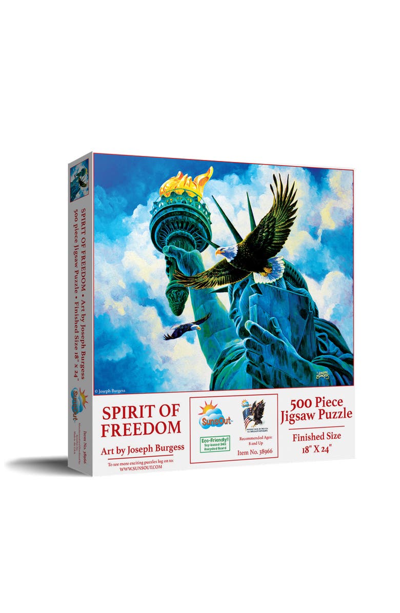 Sunsout Spirit of Freedom 500 piece Jigsaw Puzzle for Adults, Main, color, Multicolor