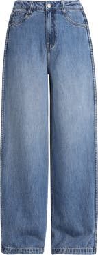 Bayeas Paneled High Waist Wide Leg Jeans