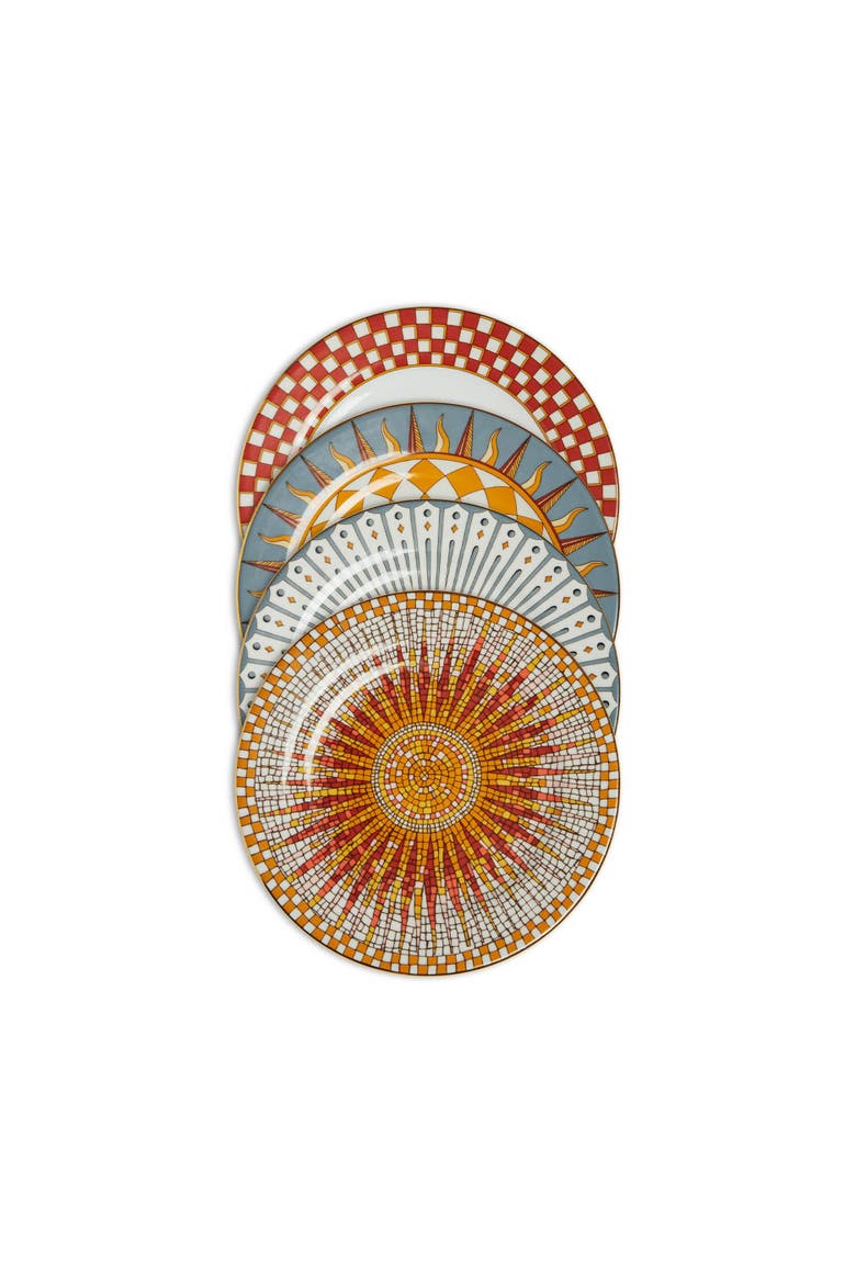 Dessert Plates Set Of 4, Main, color, Solar Multicolor