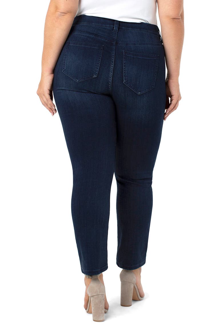 Los Angeles Gia Glider Slim Straight Leg Jeans, Alternate, color, WESTPORT WASH