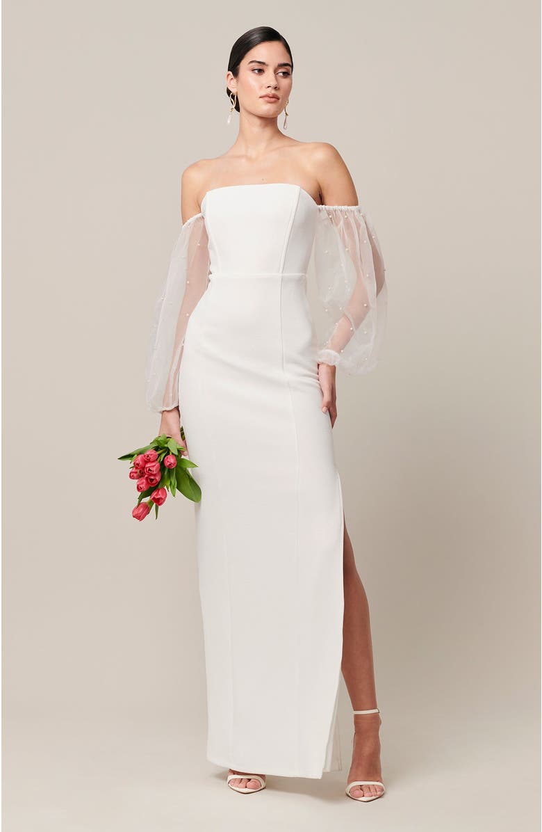 BWLDR Iris Maxi Dress, Main, color, White