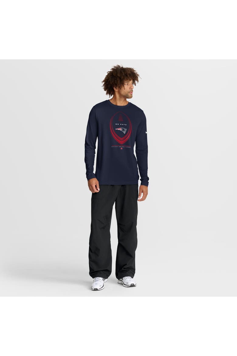 Men's Nike Navy New England Patriots Legend Icon Dri-FIT Long Sleeve T-Shirt, Alternate, color, Navy