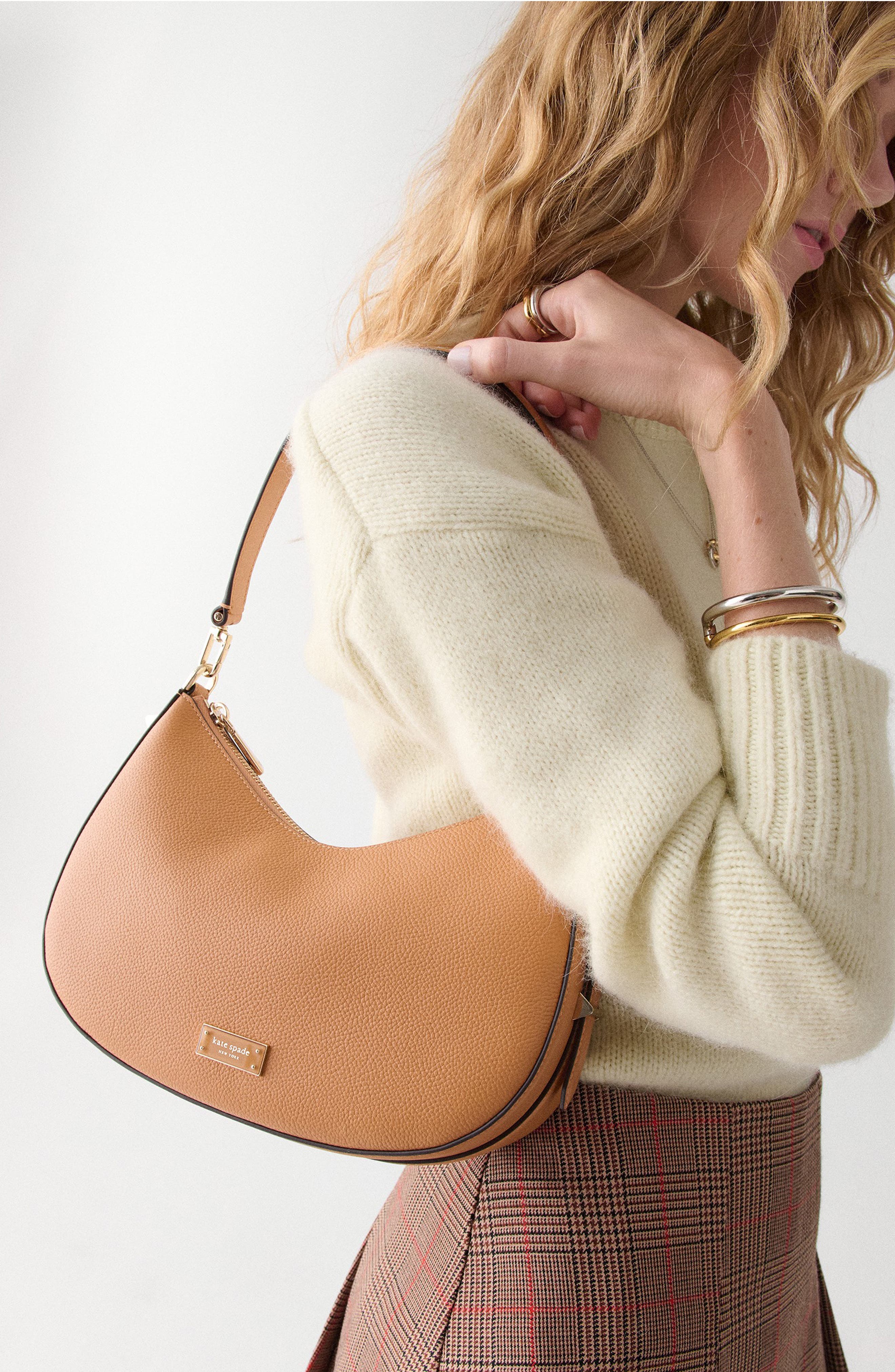Женские сумки Kate Spade New York liv pebble leather convertible shoulder bag — фото 2