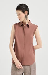 Brunello Cucinelli Stretch poplin shirt