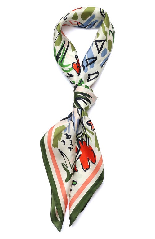 Kate Spade New York Coastal Scene Silk Square Scarf