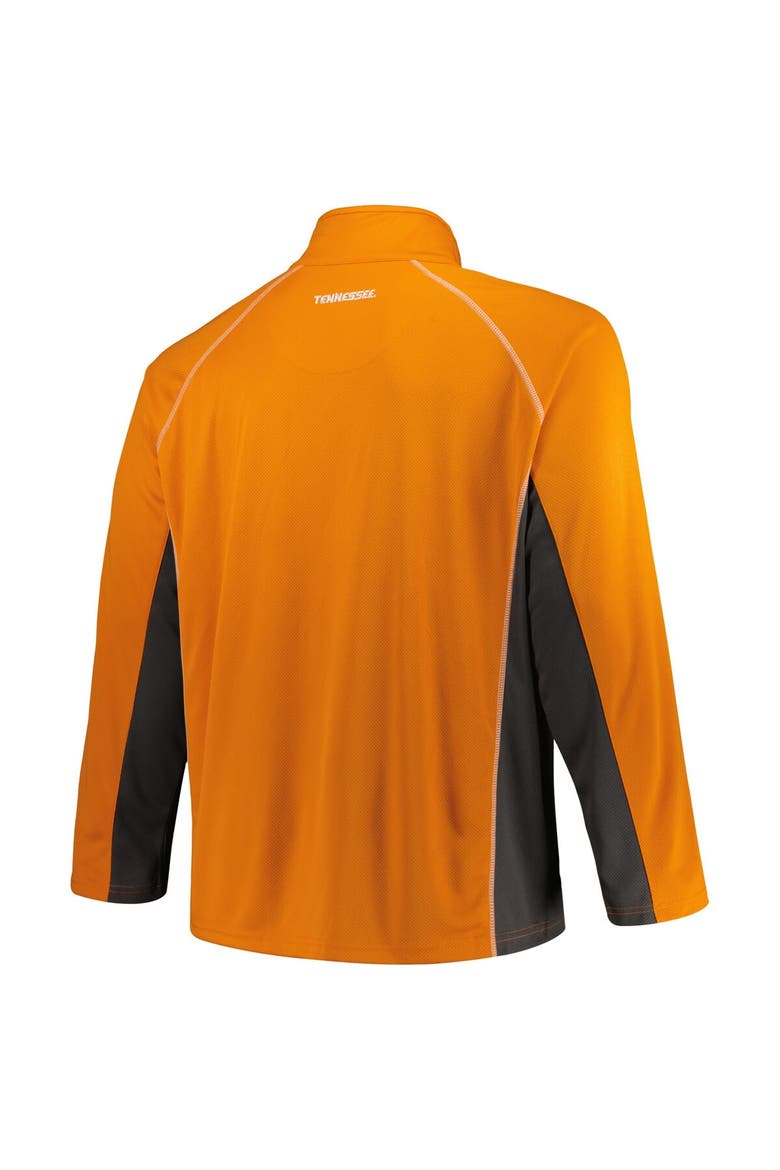 Men's Profile Tennessee Orange Tennessee Volunteers Big & Tall Quarter-Zip Raglan Jacket, Alternate, color, Tennessee Orange