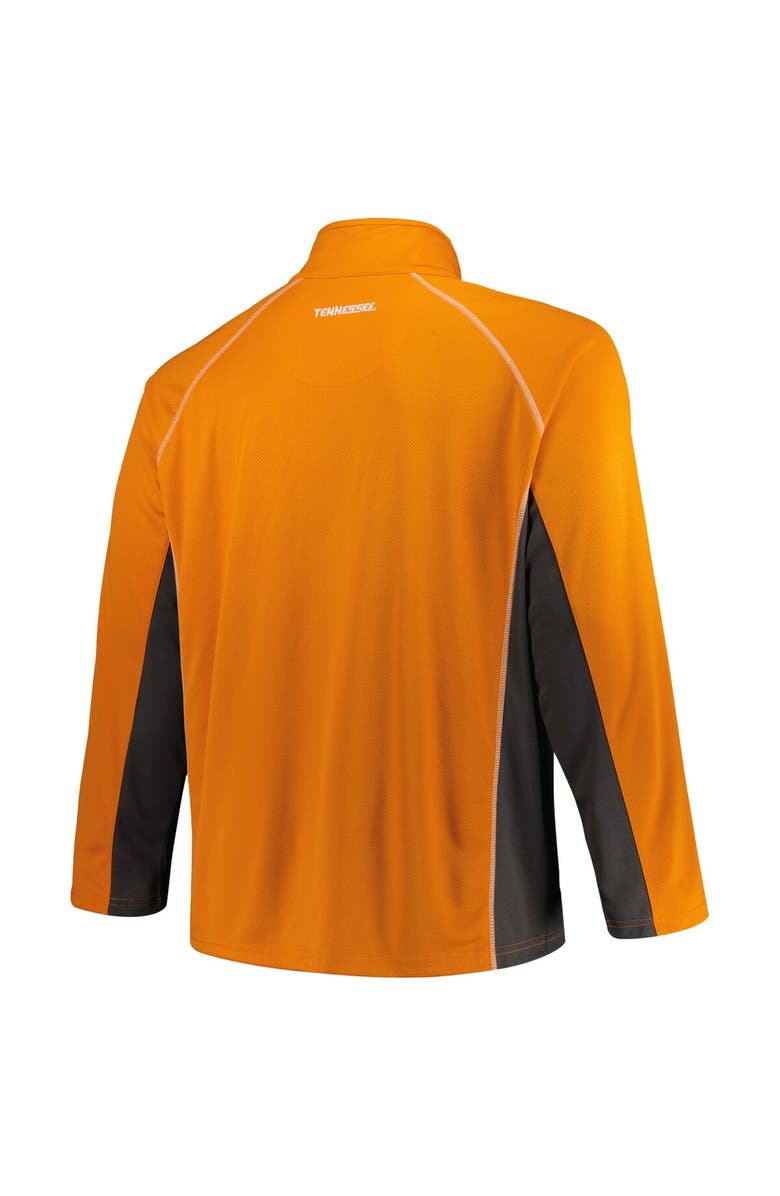 PROFILE Men's Profile Tennessee Orange Tennessee Volunteers Big & Tall Quarter-Zip Raglan Jacket, Alternate, color, 