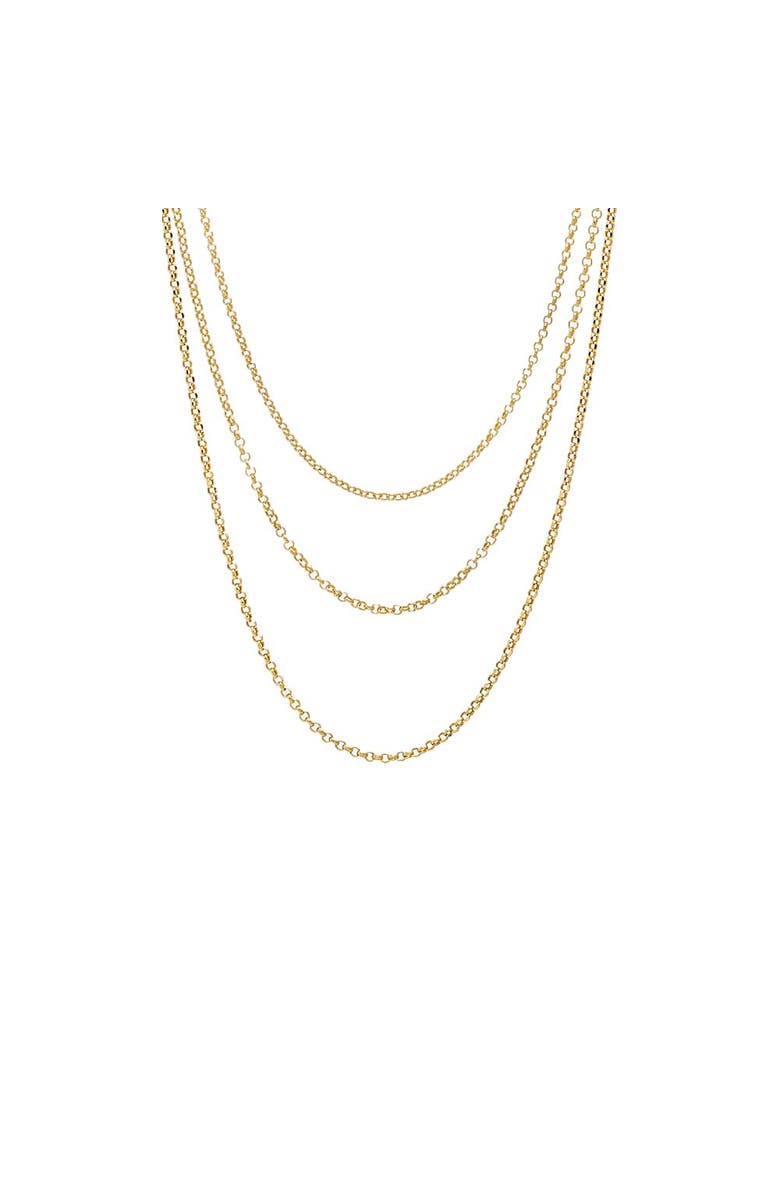 BY ADINA EDEN Round Link Chain Necklace 14K, Alternate, color, 14K Gold - 18 Inch