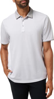 TravisMathew All Day Social Club Contrast Collar Cotton Blend Polo Shirt