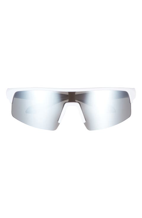 Half Rim Sport Shield Sunglasses