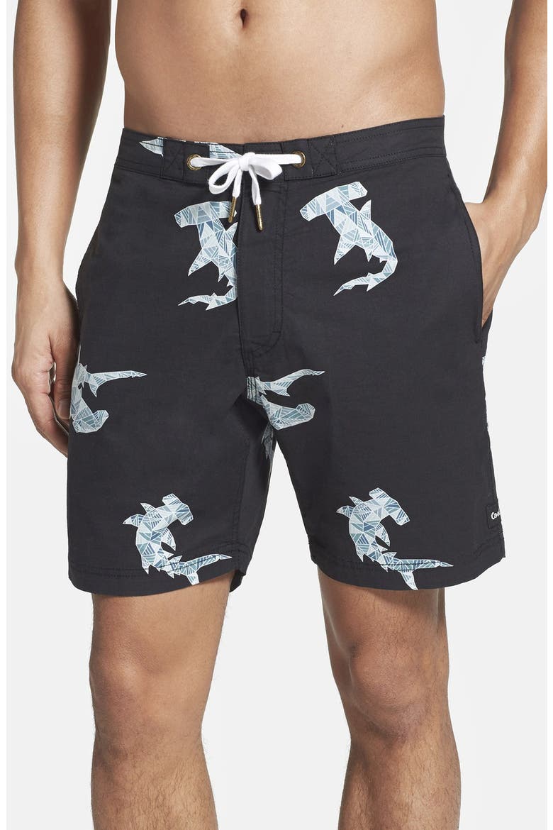'Classic 17' Swim Trunks, Main, color, SHARK BLACK