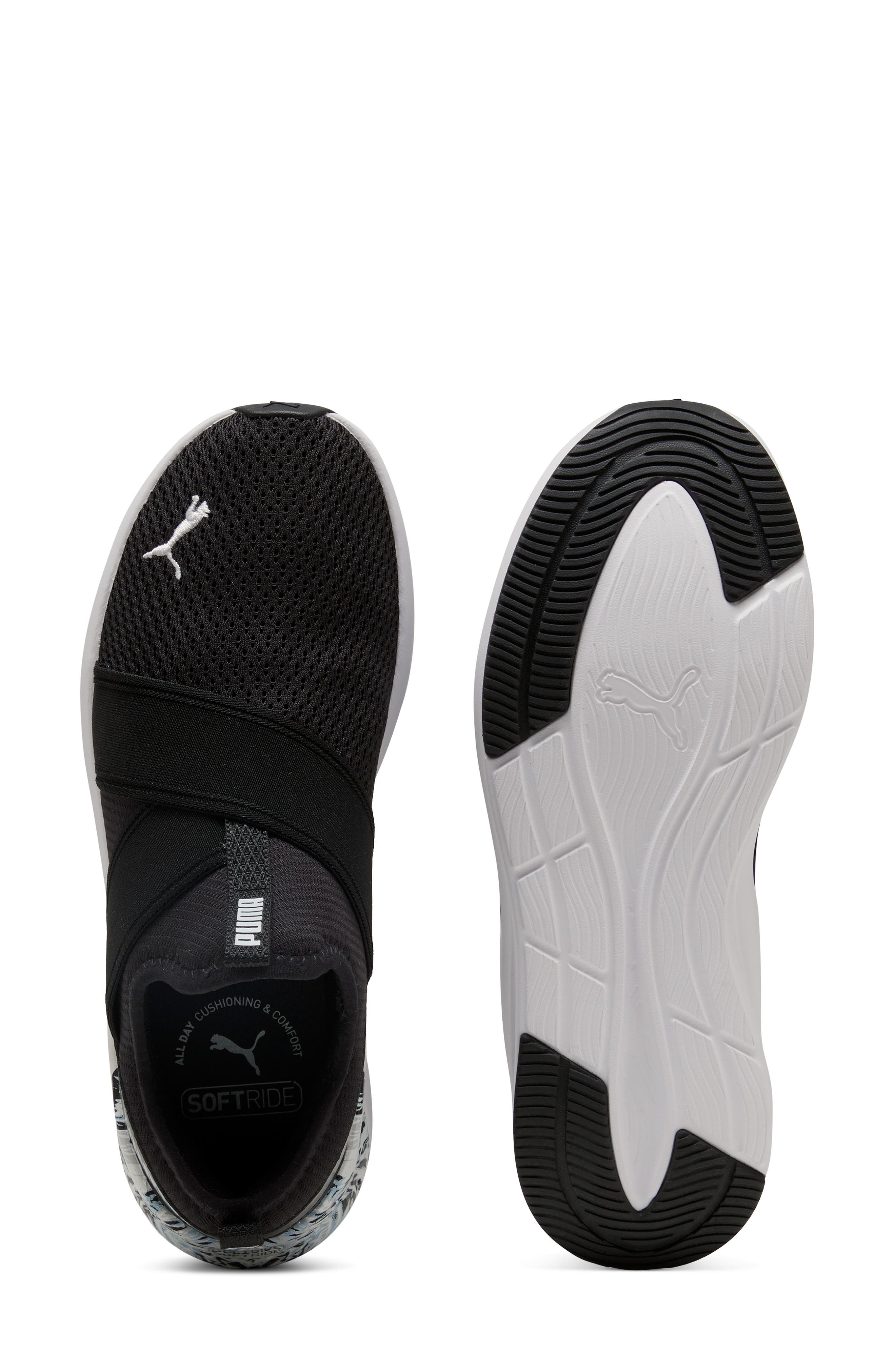 PUMA Softride Harli Slip-On Sneaker, Alternate, color, Puma Black- Tropic- White