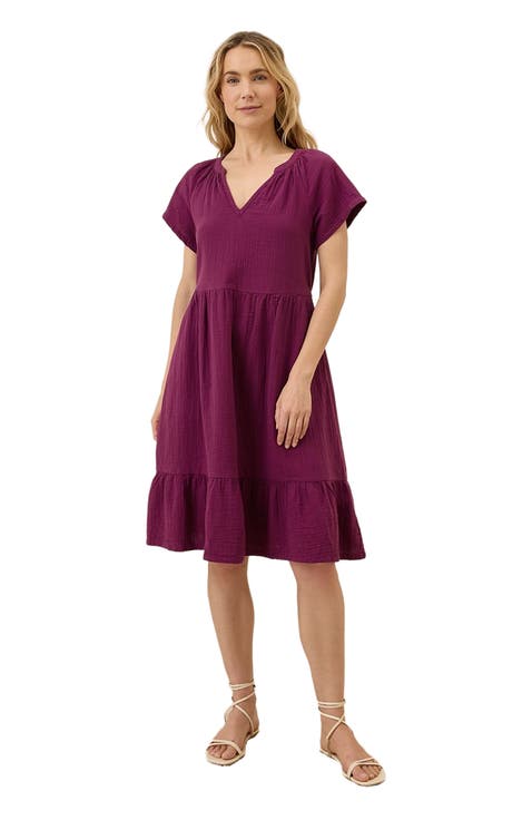 Organic Cotton Coastal Double Gauze Breezy Dress