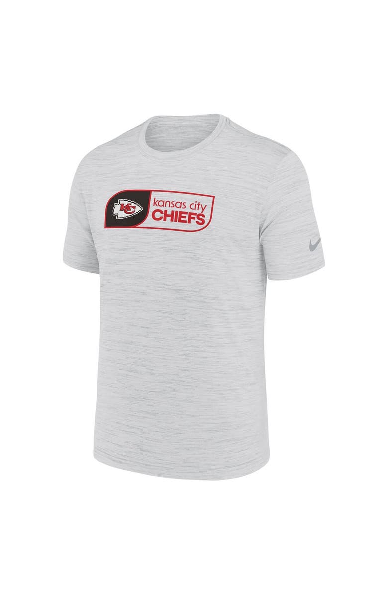 Nike Men's Nike White Kansas City Chiefs Velocity Jock Tag Performance T-Shirt, Alternate, color, 