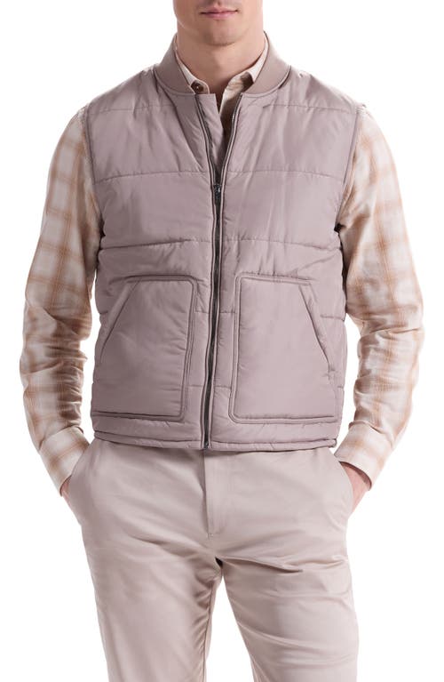 Bugatchi Tweed Jacket With Removable Quilted Vest In Brown