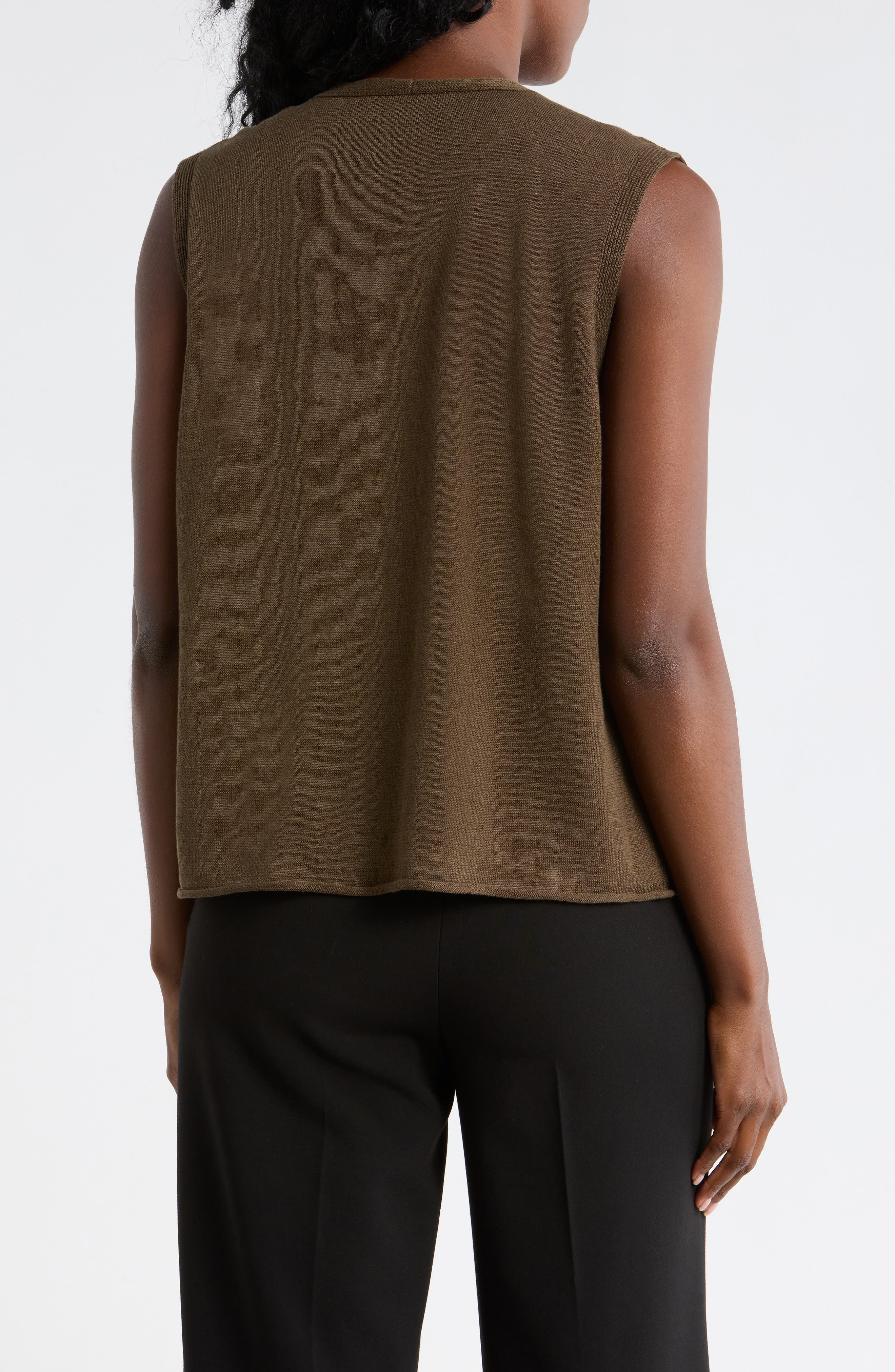 Tie Front Sweater Vest - image 5