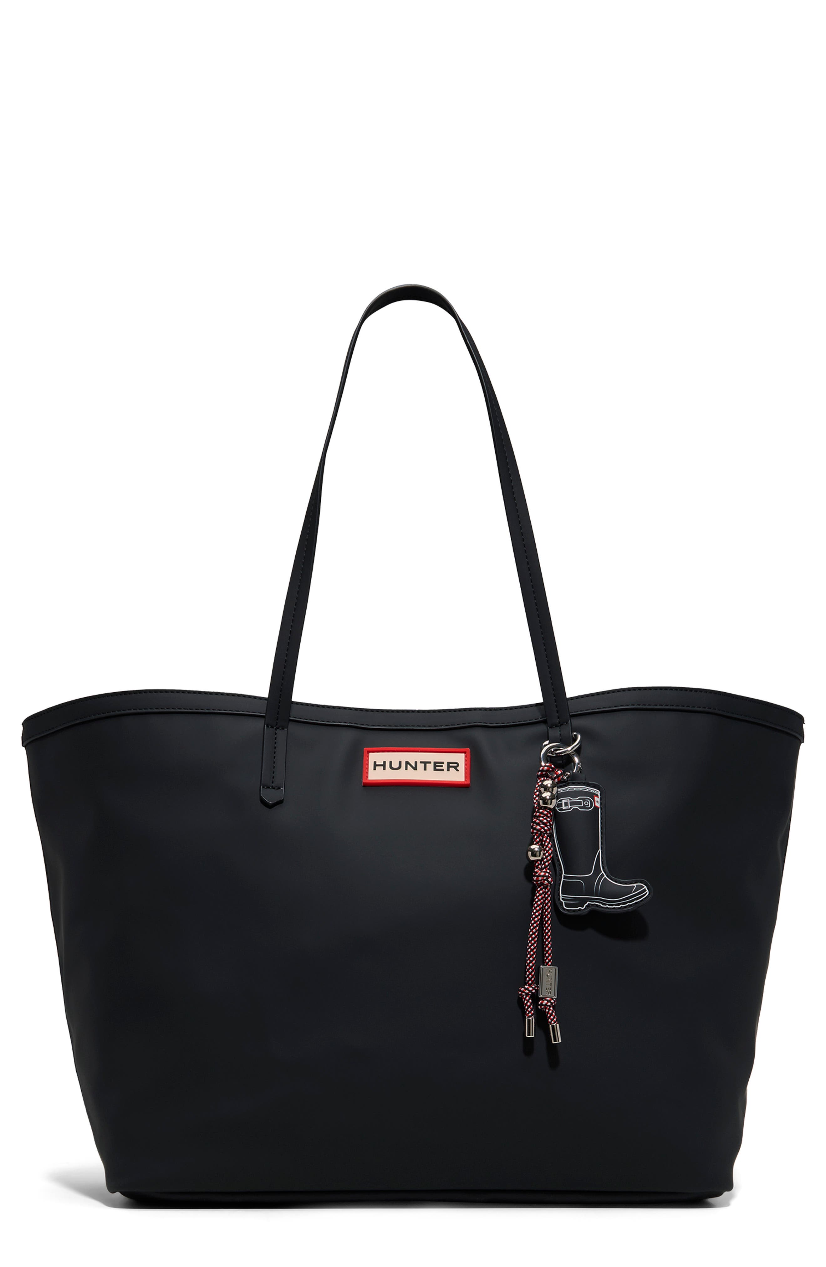 Maximalist Faux Leather Tote, Main, color, BLACK/ TRICOLOR