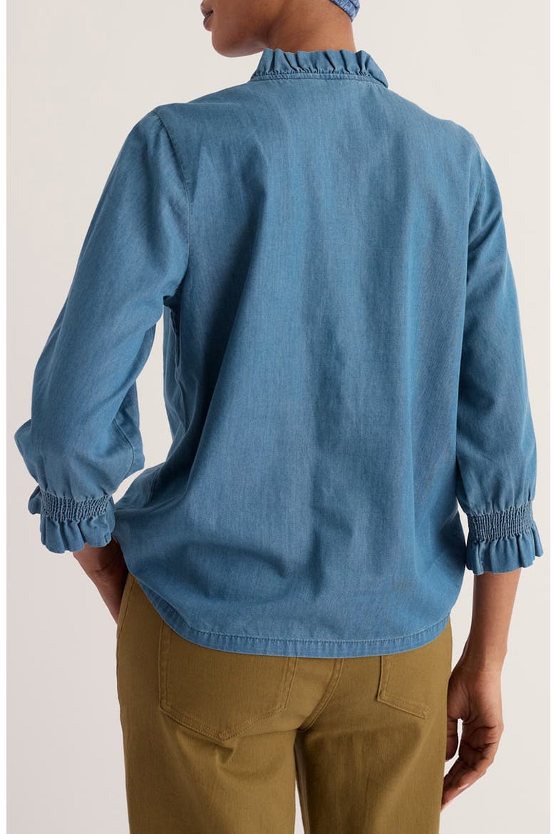 Feather Star Organic Cotton Top, Alternate, color, MID WASH INDIGO
