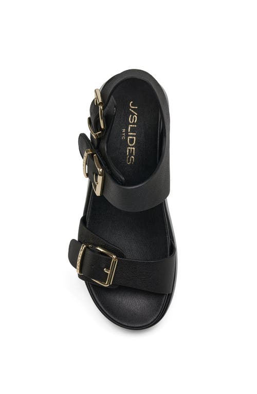 Jslides Footwear Brooke Platform Sandal In Black