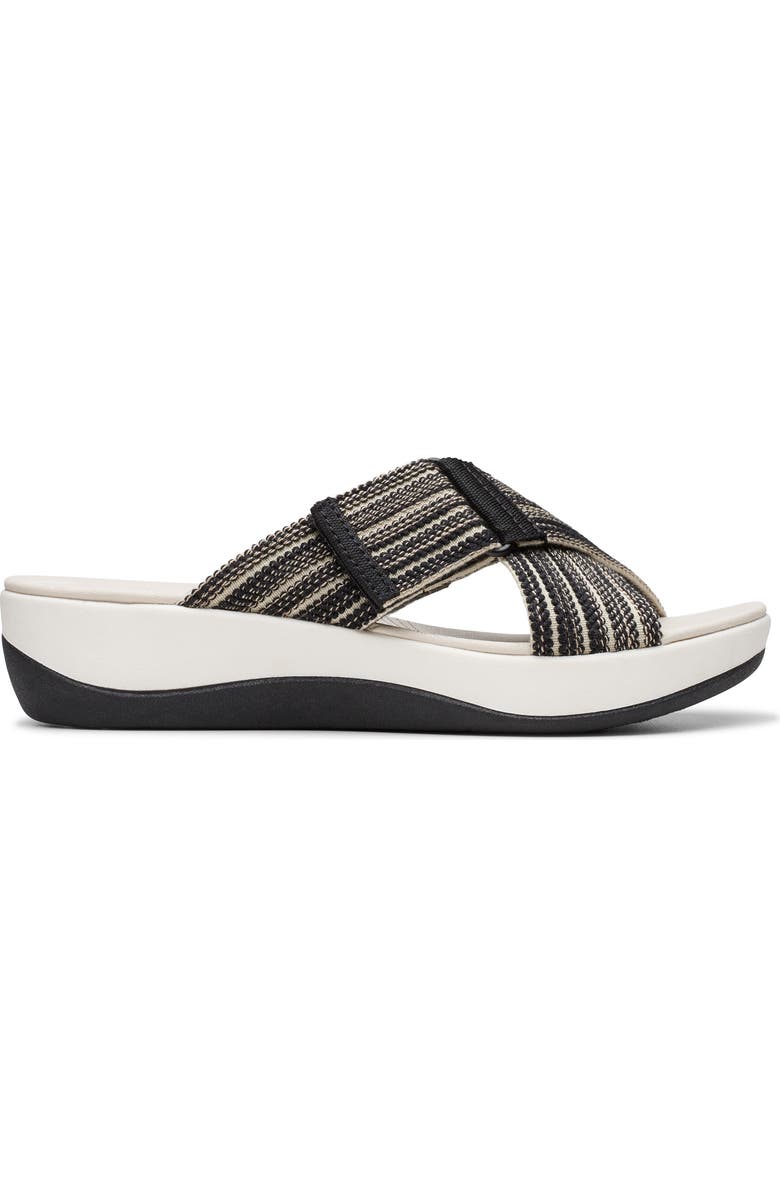 Clarks<sup>®</sup> Arla Wave Sandal, Alternate, color, Black Combi