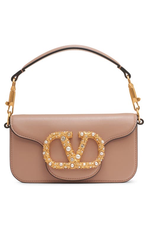 Valentino Garavani Small Locò Leather Shoulder Bag In Multi
