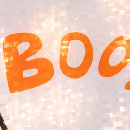Northlight Lighted Holographic Boo Ghost Halloween Window Decoration In Multi