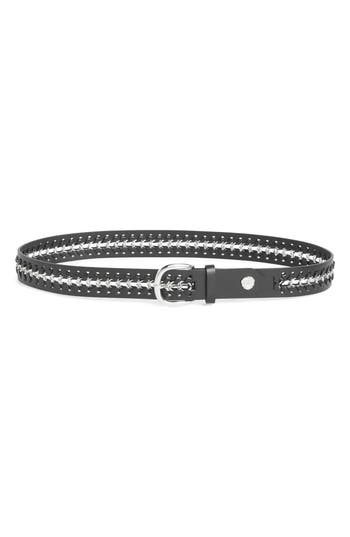 Vince Camuto Woven Chain Faux Leather Belt