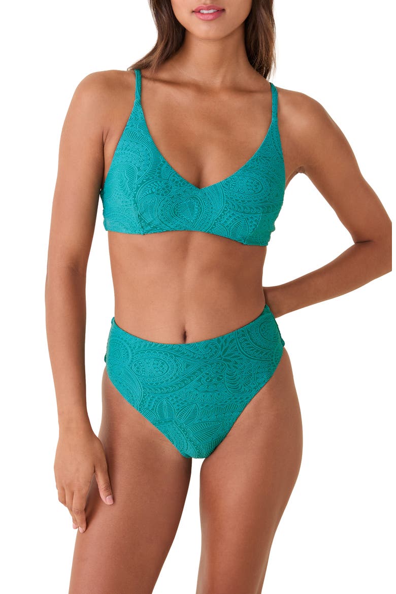 The '90s High Waist Bikini Bottoms, Alternate, color, OASIS