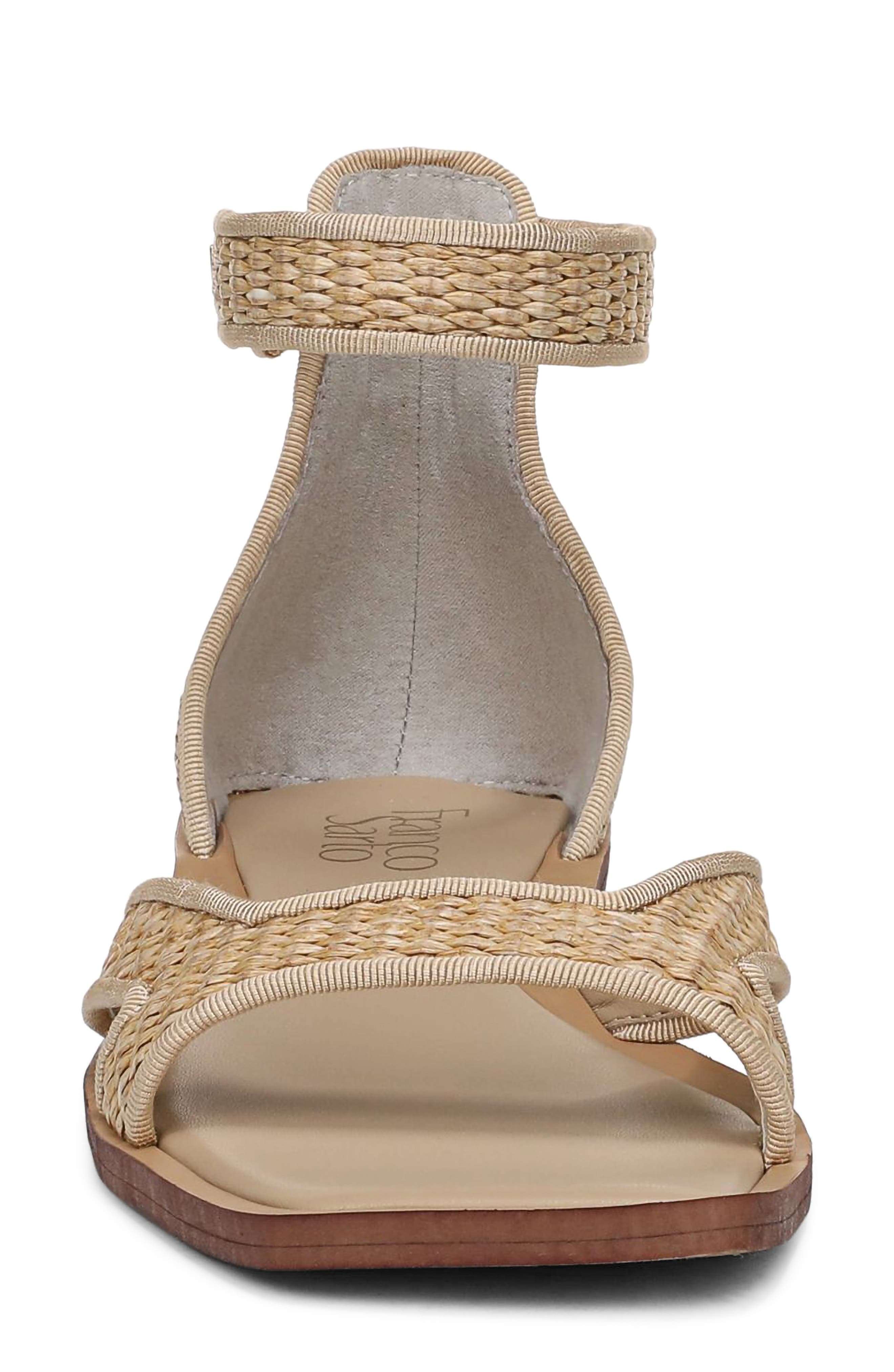 Elisa Ankle Strap Sandal, Alternate, color, NATURAL