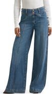 Wrangler Canyon High Waist Pintuck Wide Leg Jeans