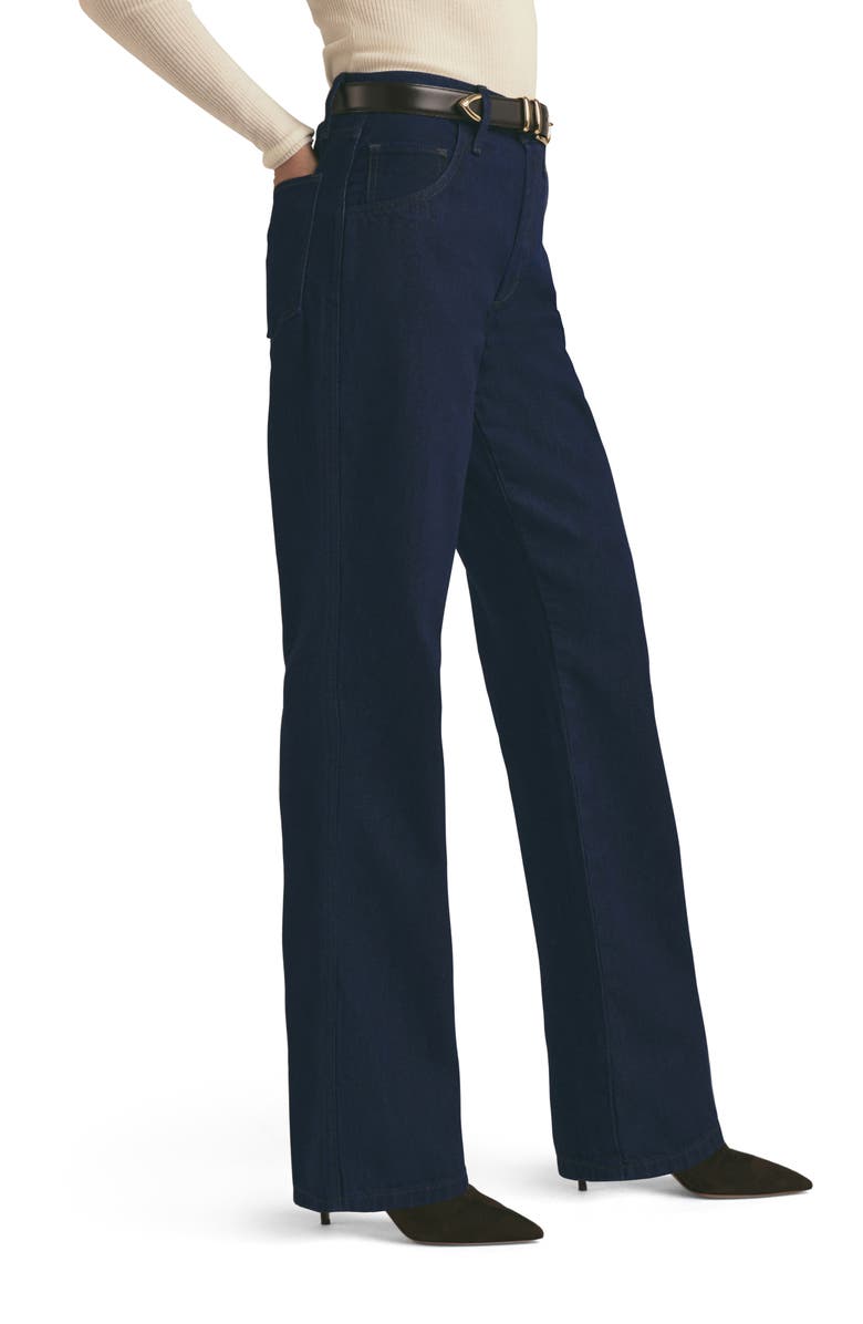 Favorite Daughter The Jennifer Super High Waist Straight Leg Jeans, Alternate, color, Stout