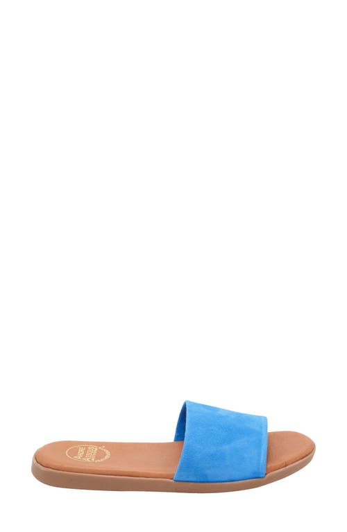 Andre Assous Paloma Woven Slide Sandal In Blue