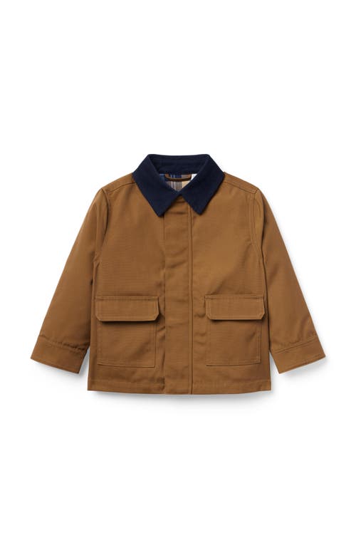 Janie And Jack The Utility Field Jacket In Brown