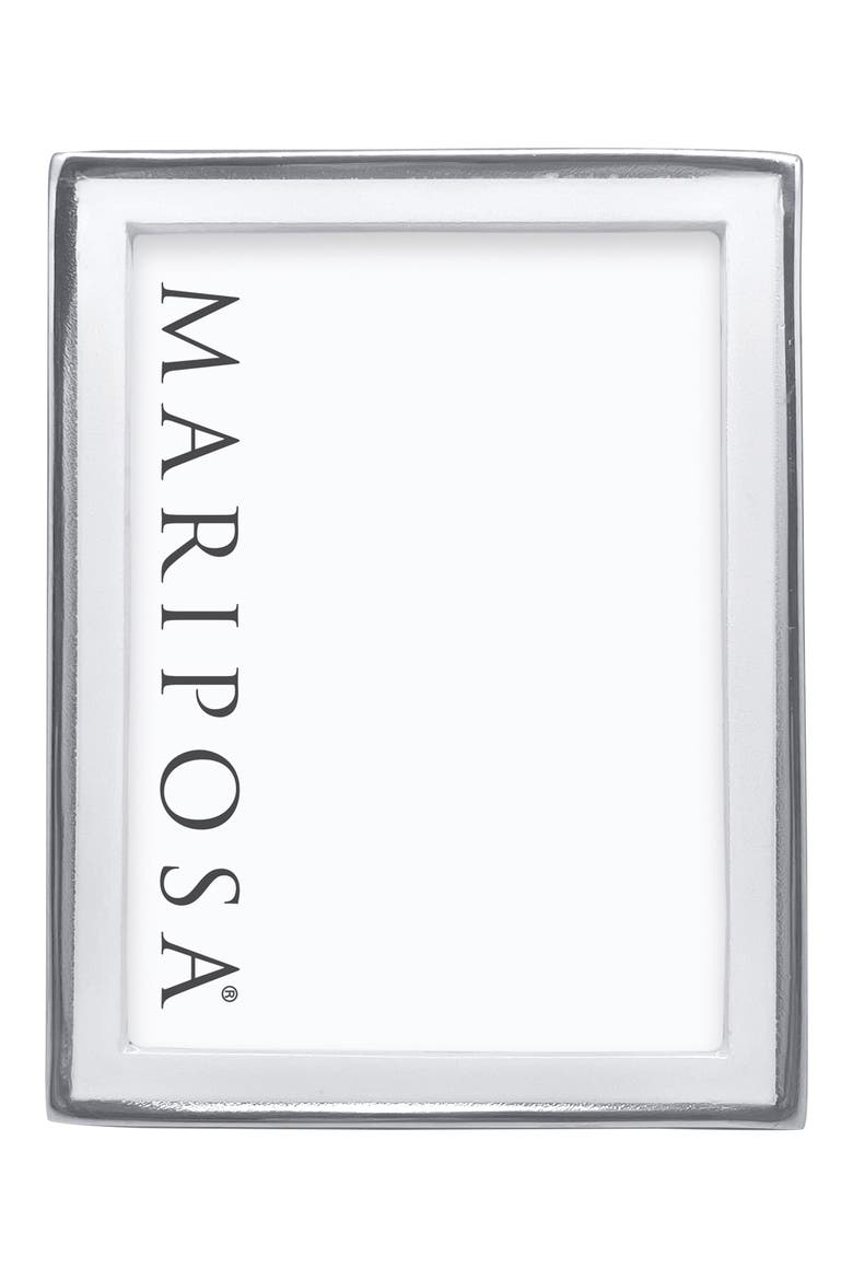 Signature Enamel Picture Frame, Alternate, color, WHITE