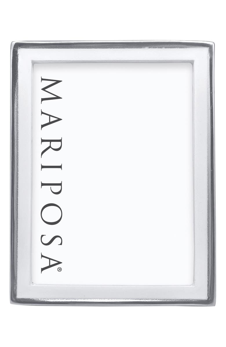 Mariposa Signature Enamel Picture Frame, Alternate, color, White