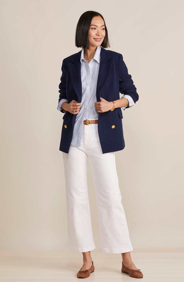 vineyard vines Mariner Crop Wide Leg Jeans, Alternate, color, 