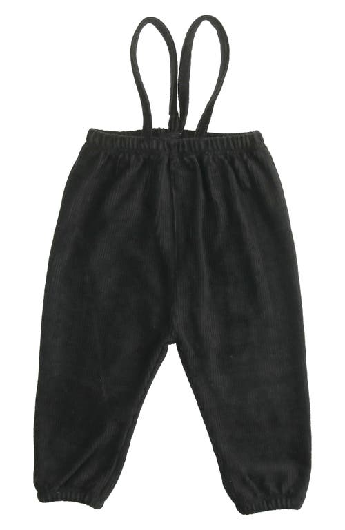 Maniere Manière Kids' Essentials Corduroy Overalls In Black
